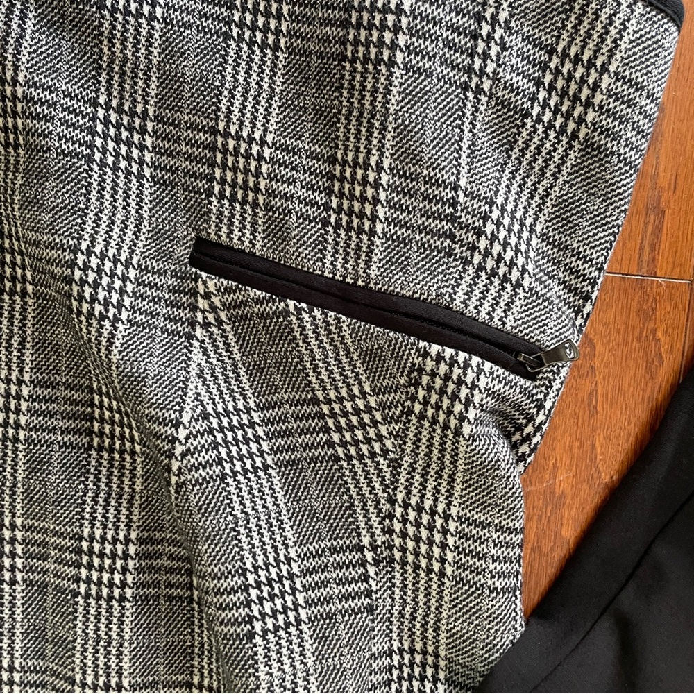 Talbots Black and Gray Plaid Blazer - Picture 2 of 5